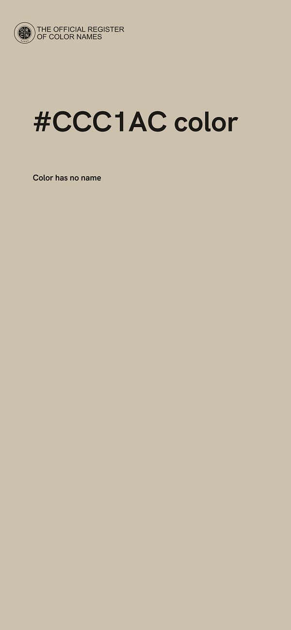 #CCC1AC color image