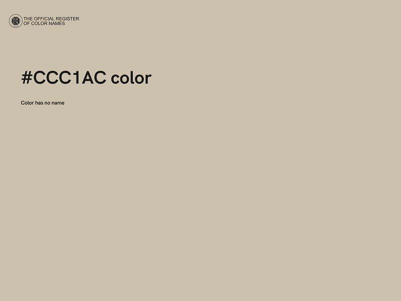 #CCC1AC color image