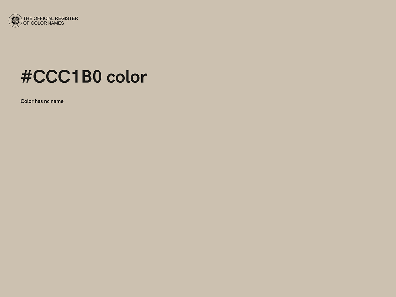 #CCC1B0 color image