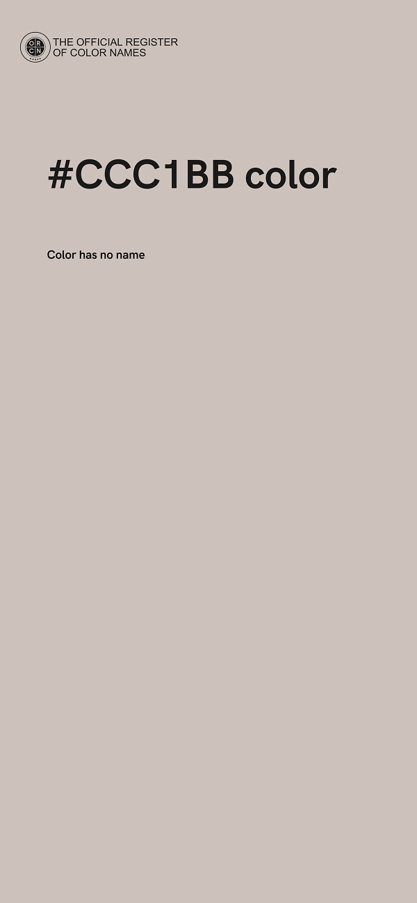 #CCC1BB color image