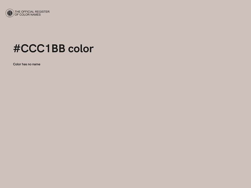 #CCC1BB color image