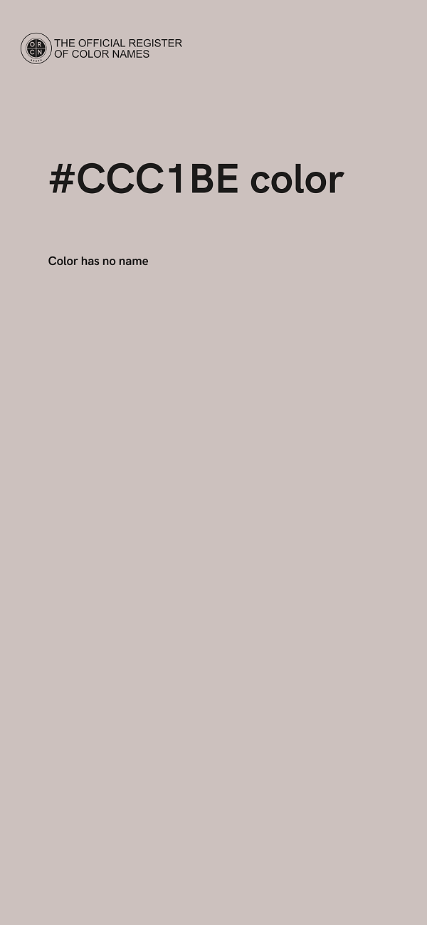 #CCC1BE color image