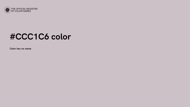#CCC1C6 color image