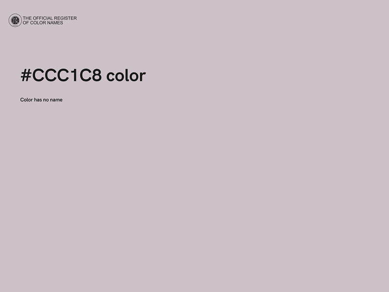 #CCC1C8 color image