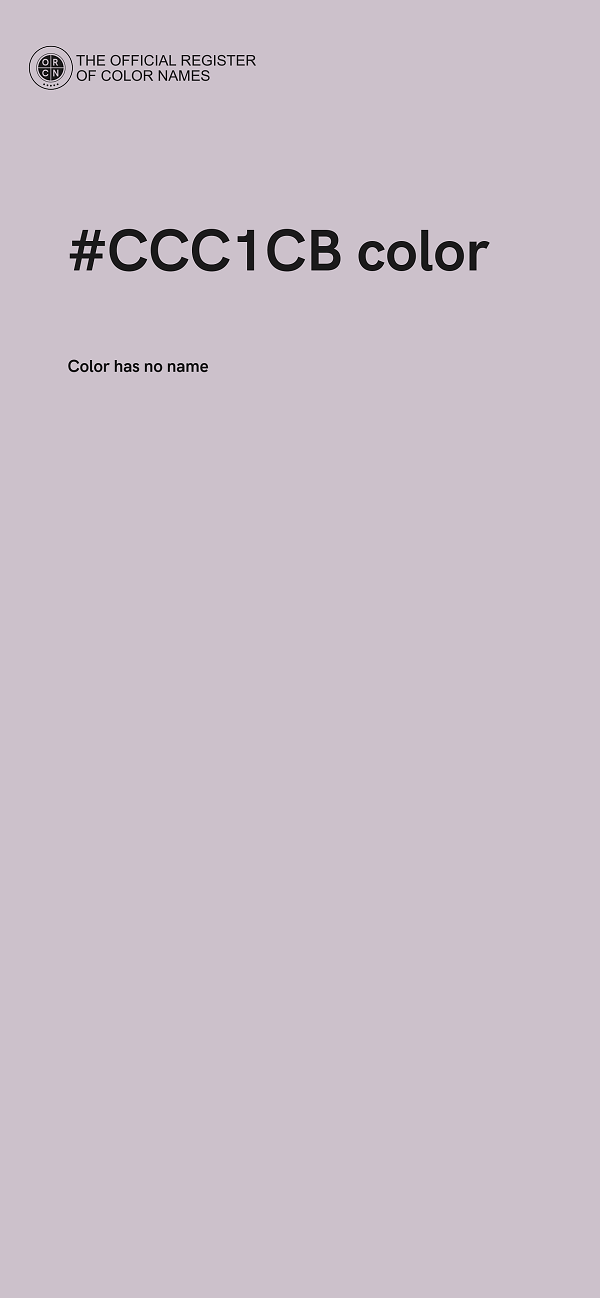 #CCC1CB color image