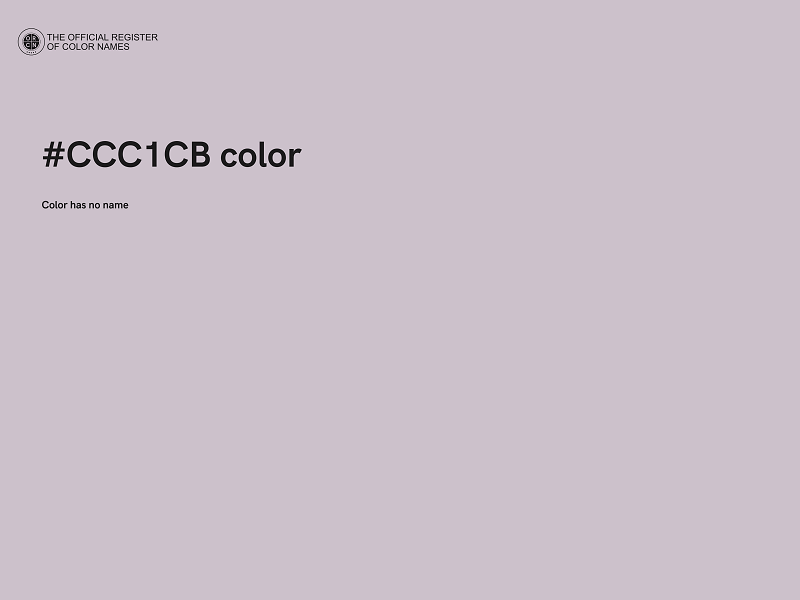 #CCC1CB color image