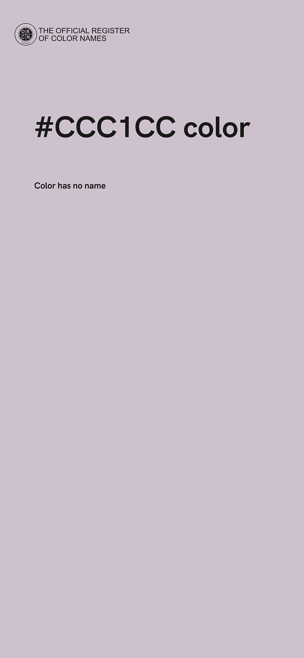 #CCC1CC color image