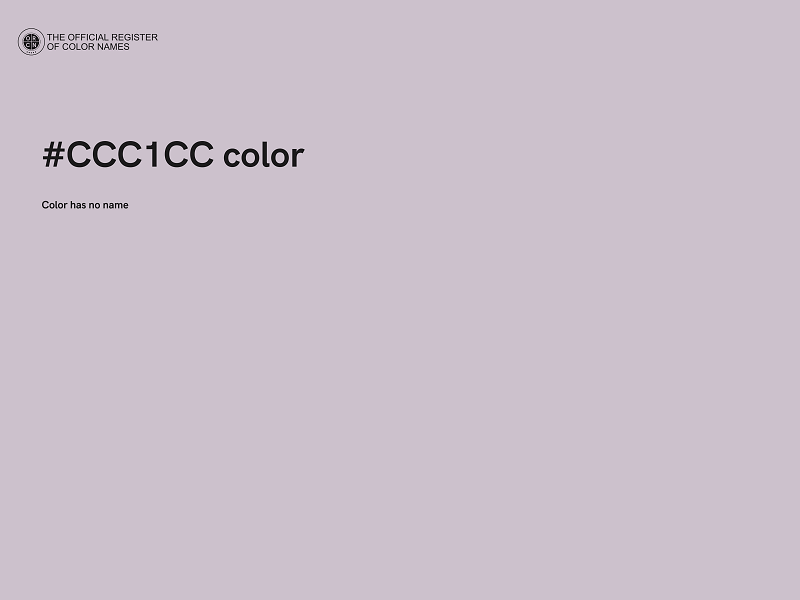 #CCC1CC color image