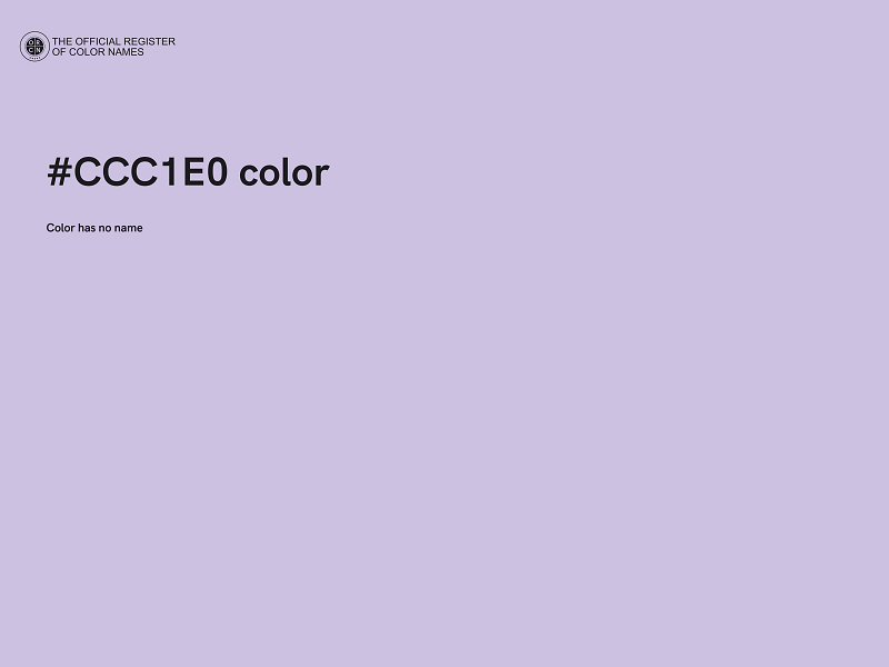 #CCC1E0 color image