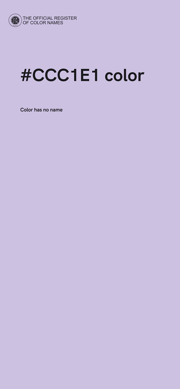 #CCC1E1 color image