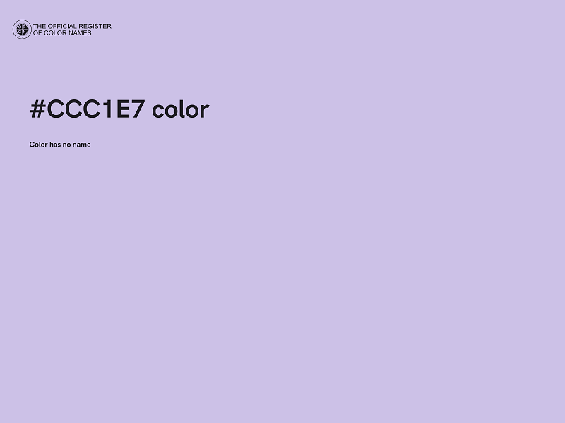 #CCC1E7 color image
