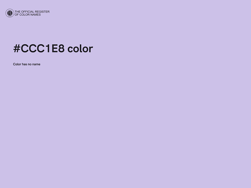 #CCC1E8 color image