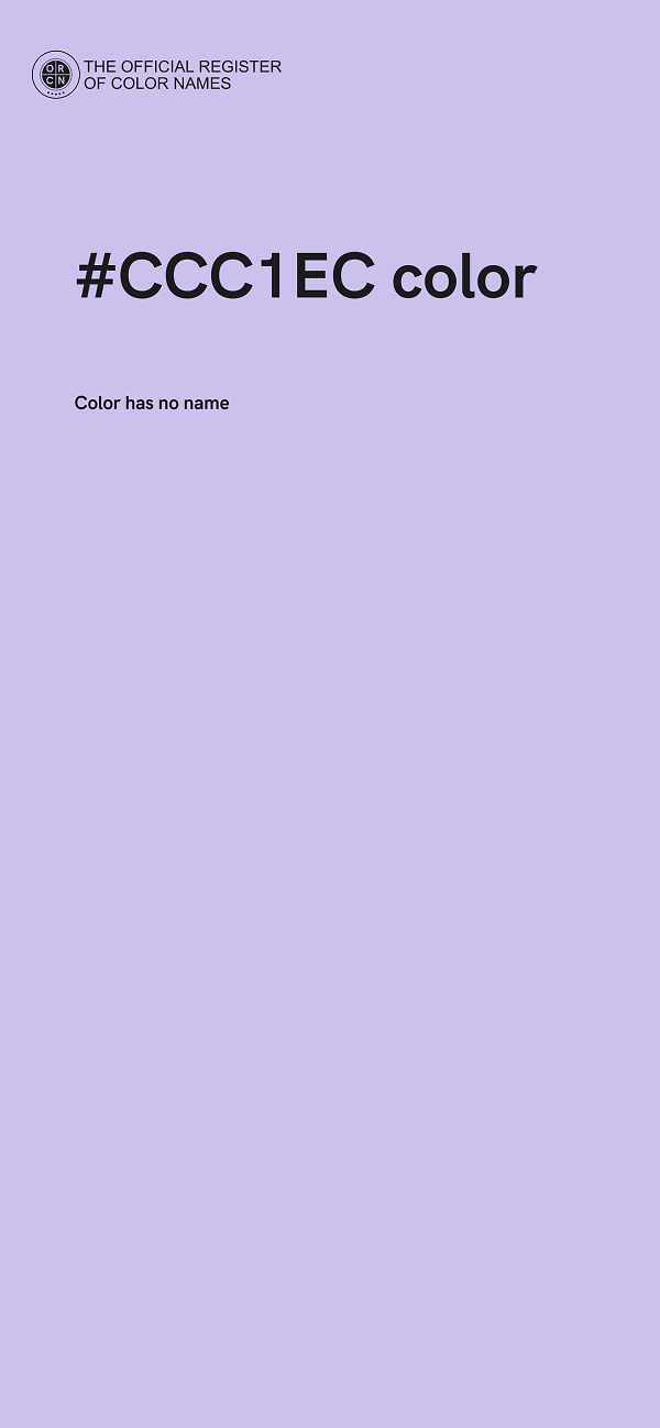 #CCC1EC color image