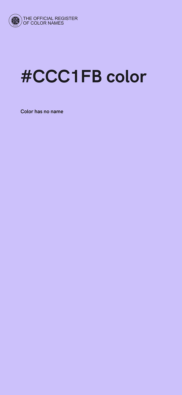 #CCC1FB color image