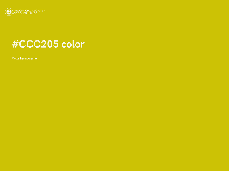 #CCC205 color image