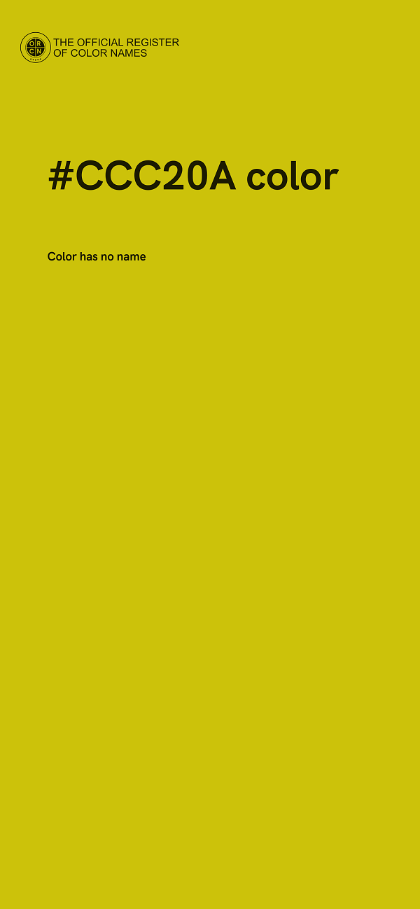 #CCC20A color image