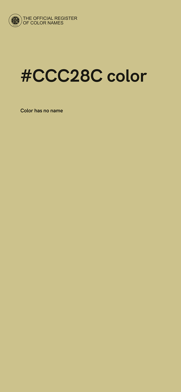 #CCC28C color image