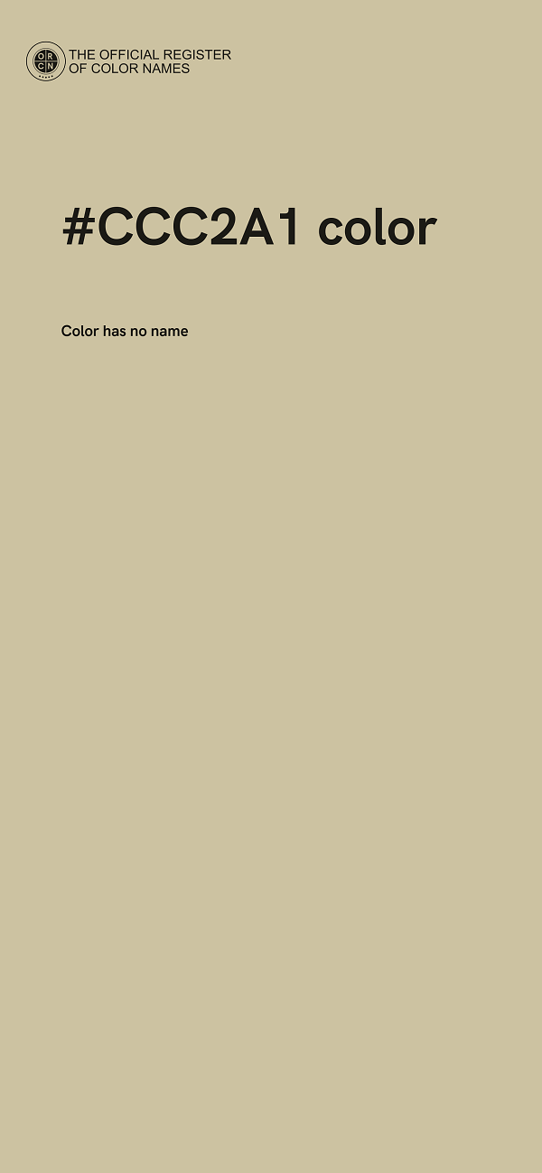 #CCC2A1 color image