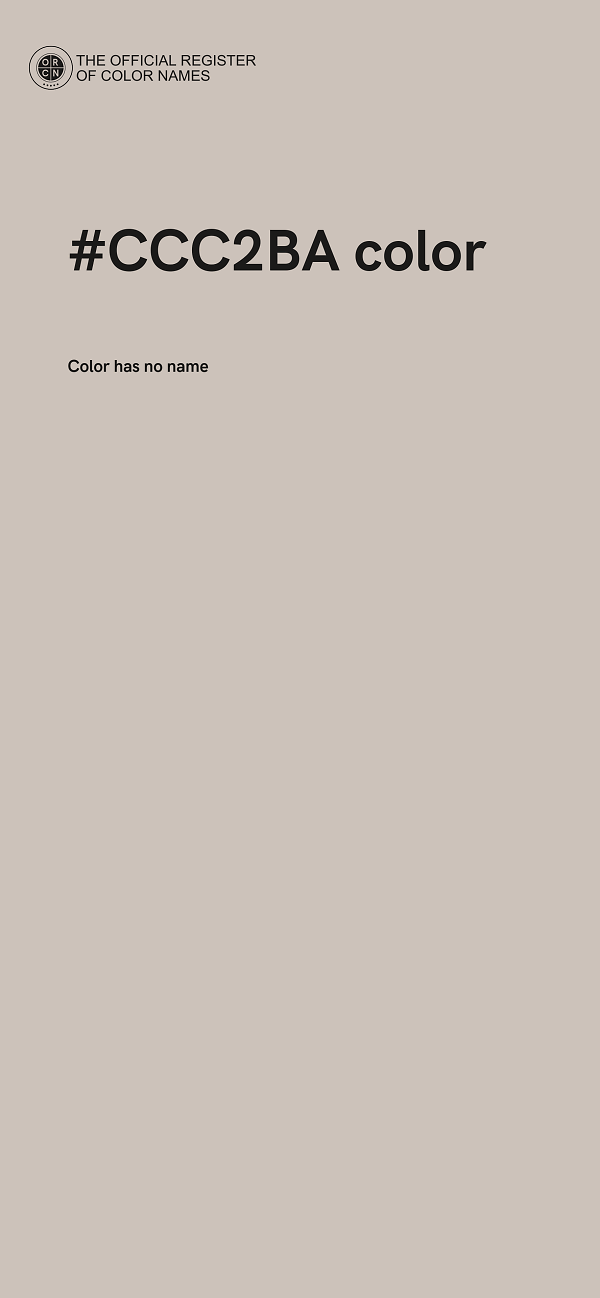 #CCC2BA color image