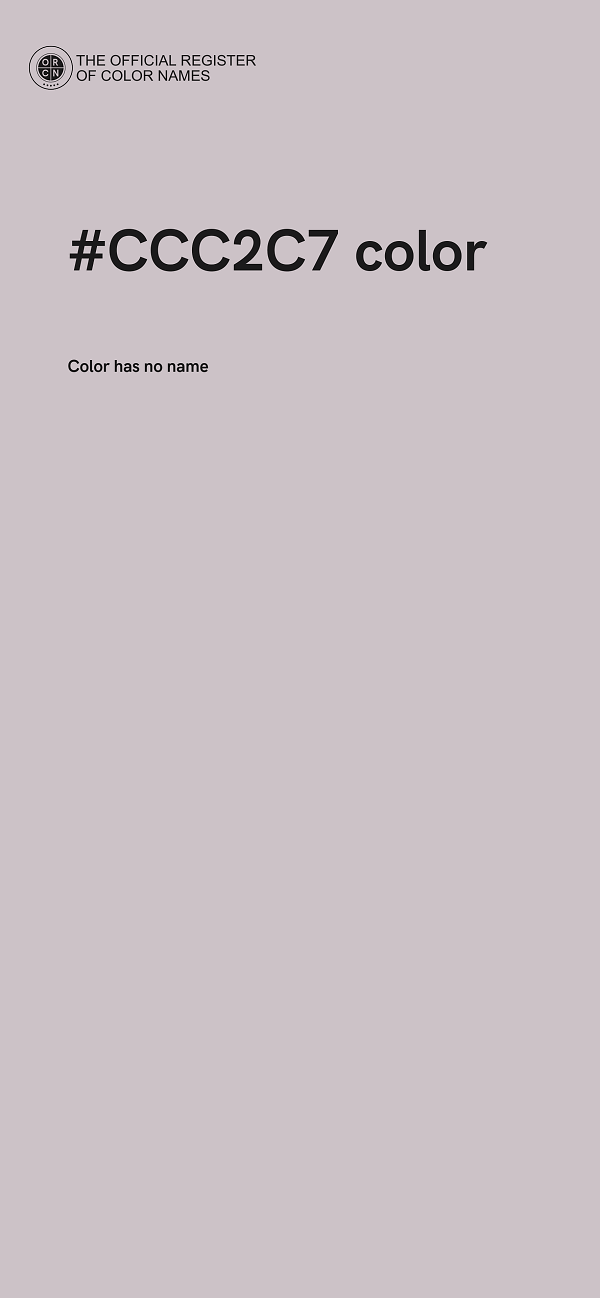 #CCC2C7 color image