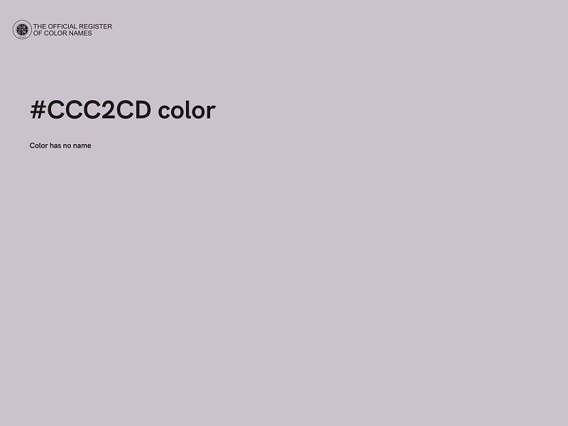 #CCC2CD color image