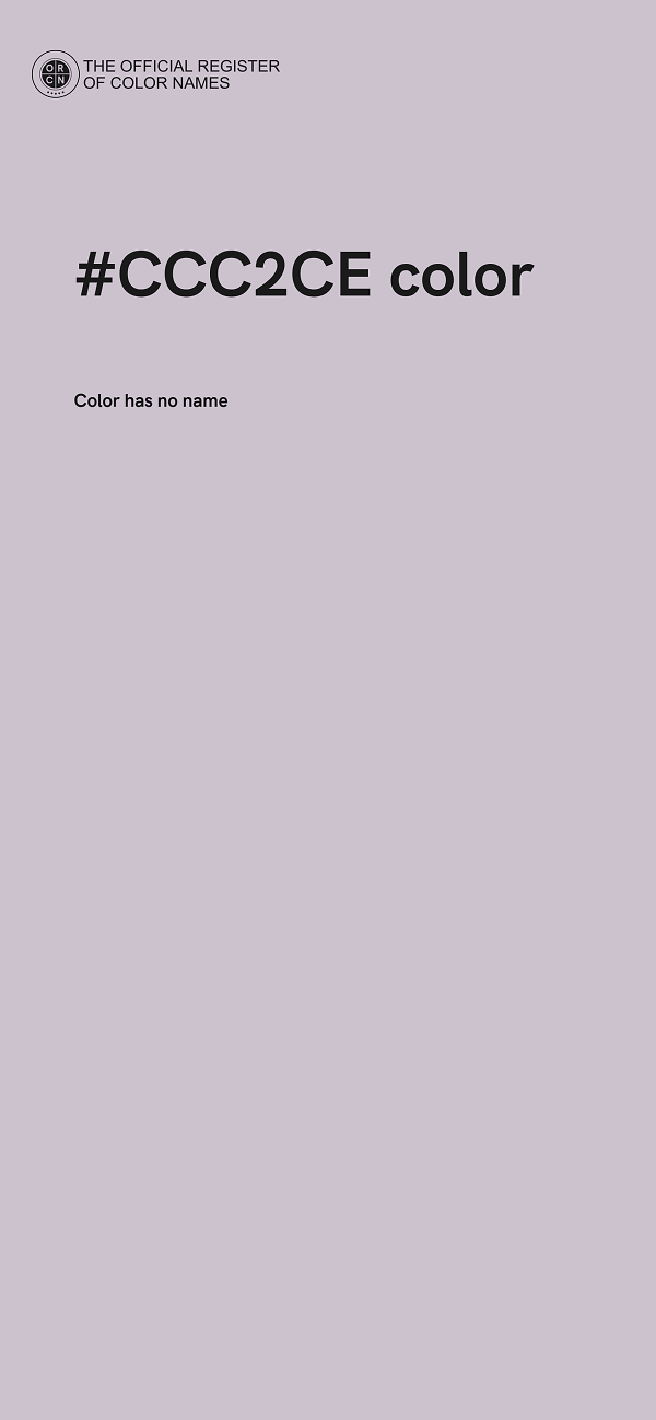 #CCC2CE color image