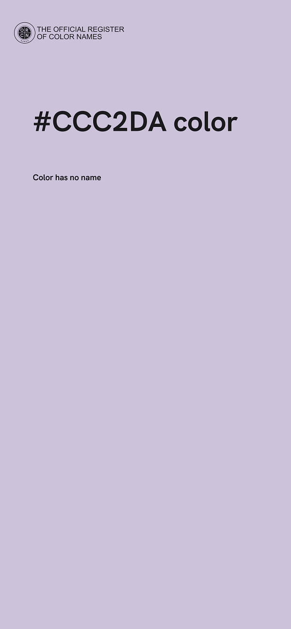 #CCC2DA color image