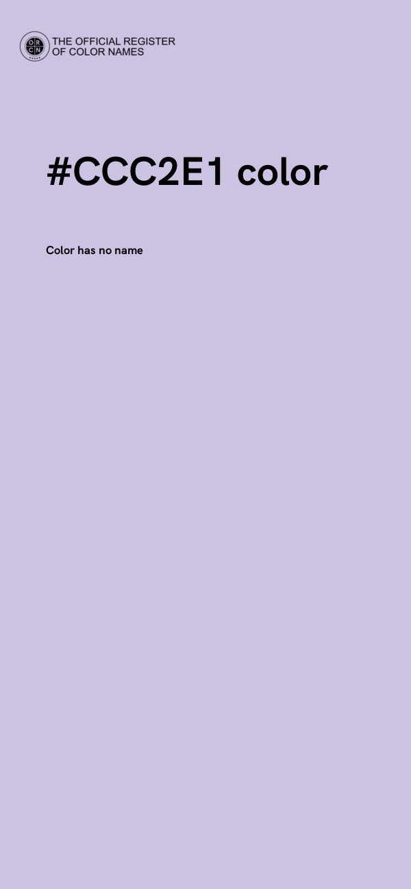 #CCC2E1 color image