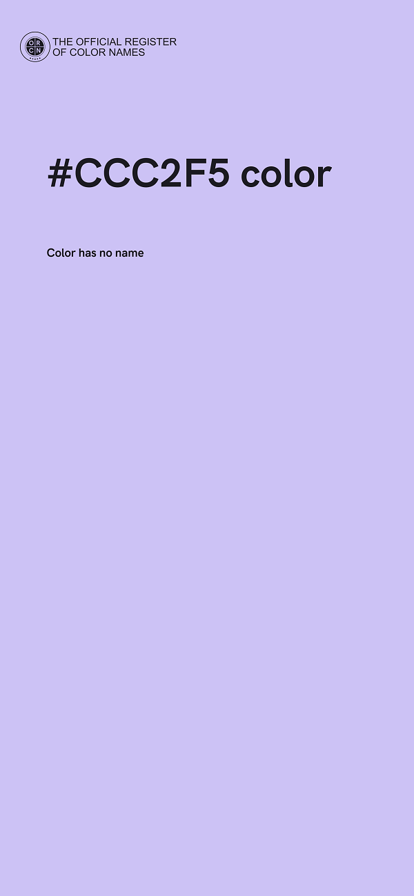 #CCC2F5 color image