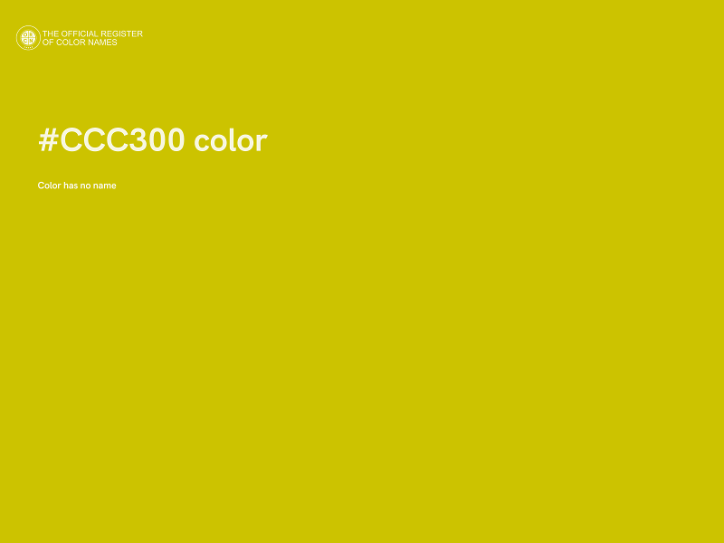 #CCC300 color image