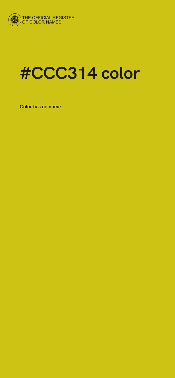 #CCC314 color image
