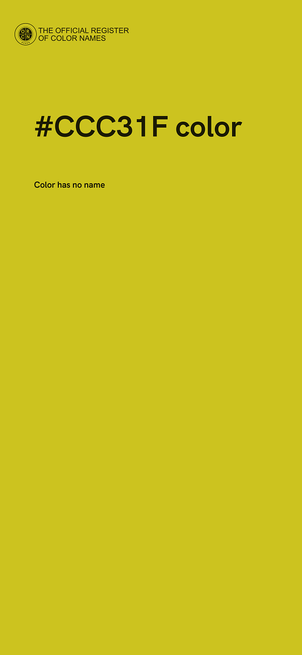 #CCC31F color image