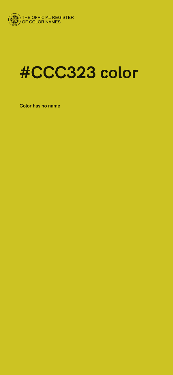 #CCC323 color image
