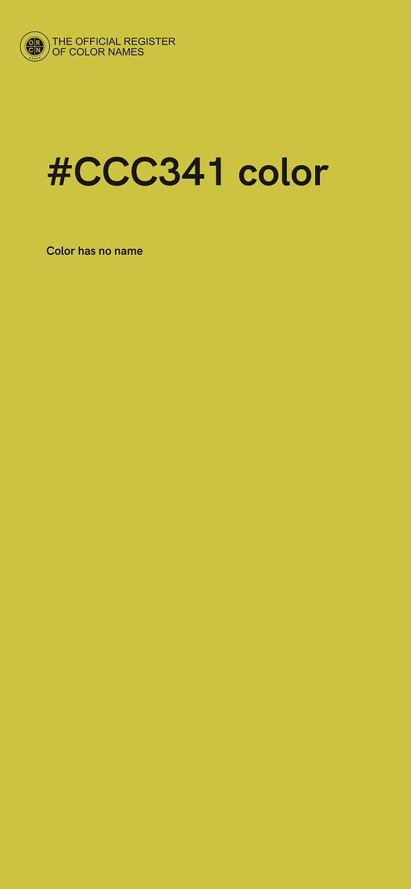 #CCC341 color image