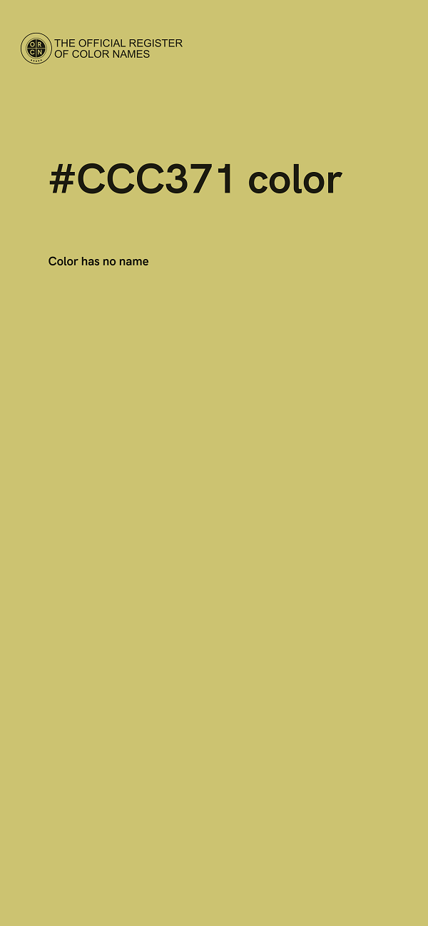 #CCC371 color image