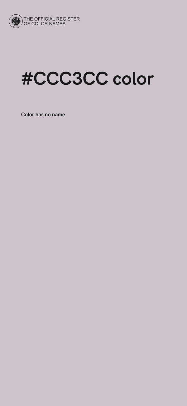 #CCC3CC color image