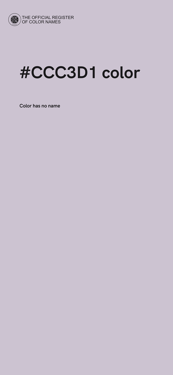 #CCC3D1 color image