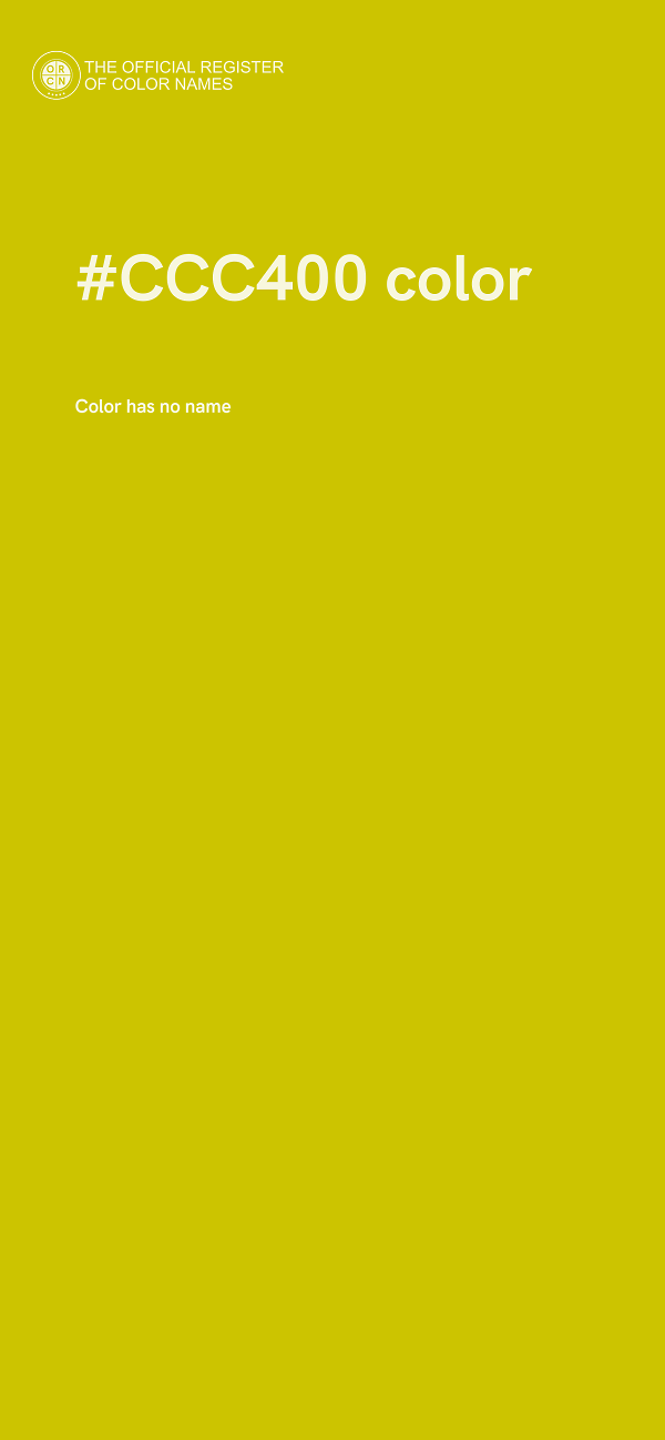 #CCC400 color image