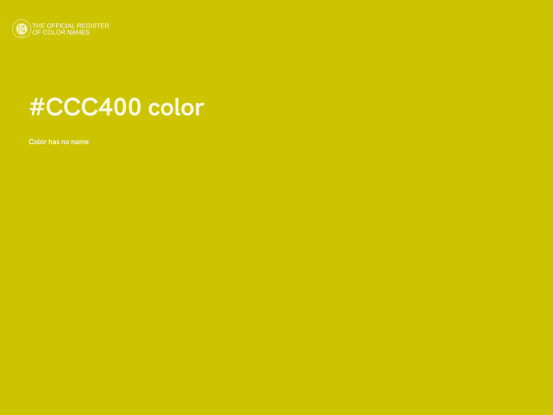 #CCC400 color image