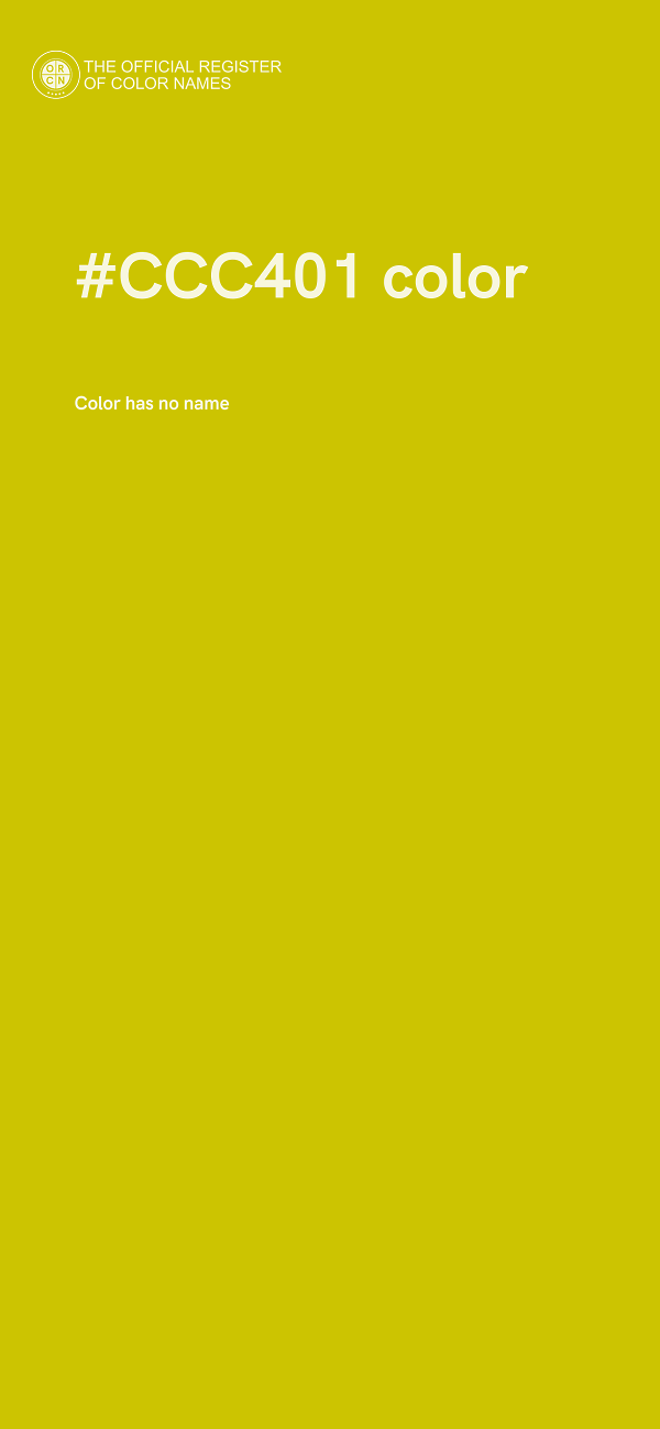 #CCC401 color image