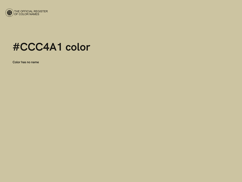 #CCC4A1 color image