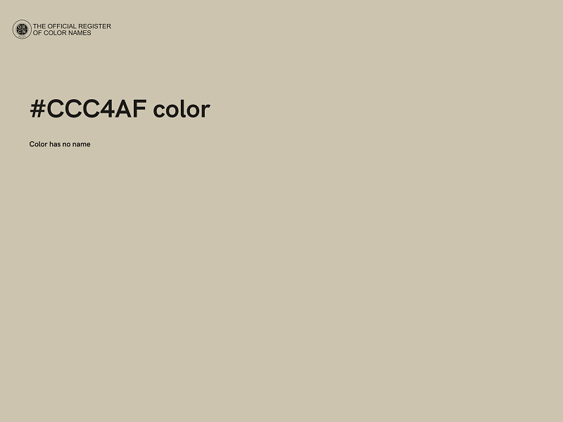 #CCC4AF color image