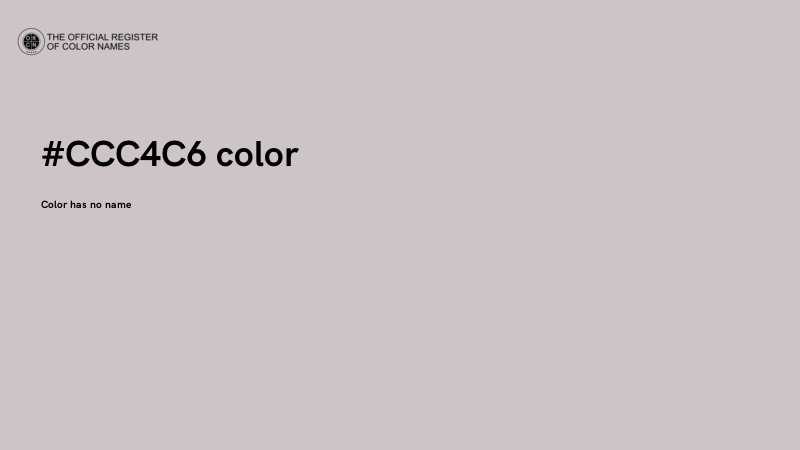 #CCC4C6 color image