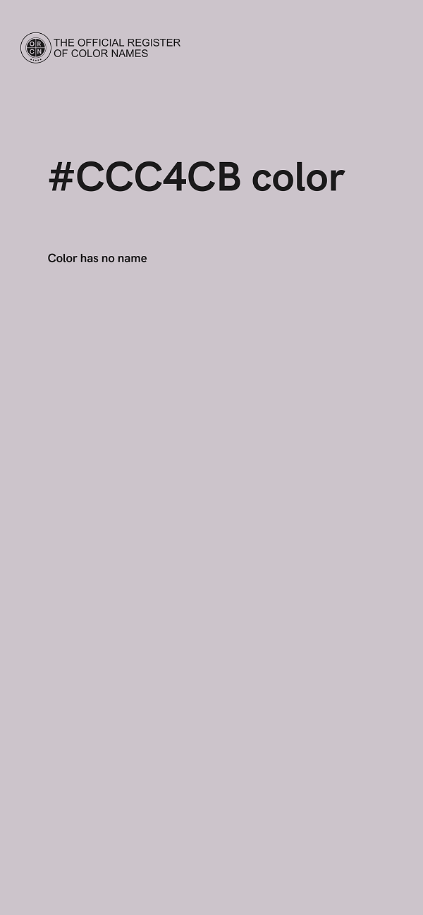 #CCC4CB color image