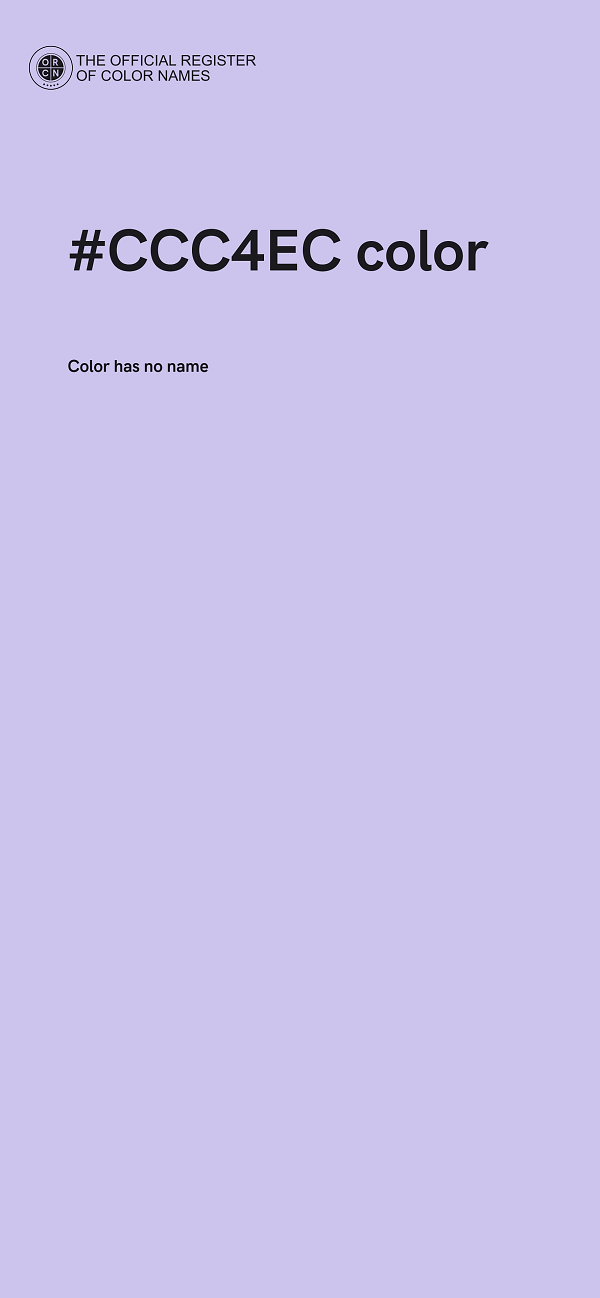 #CCC4EC color image