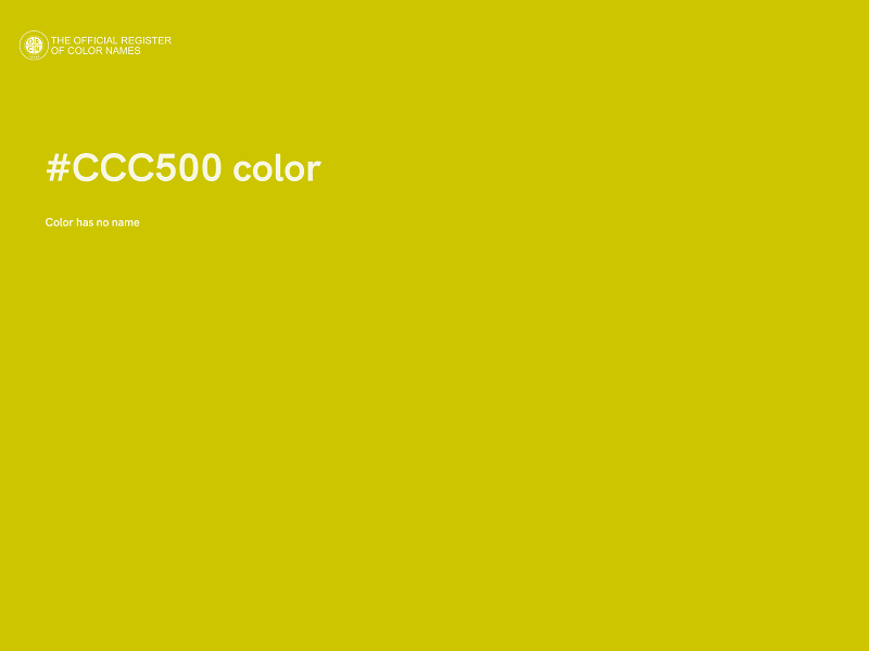 #CCC500 color image