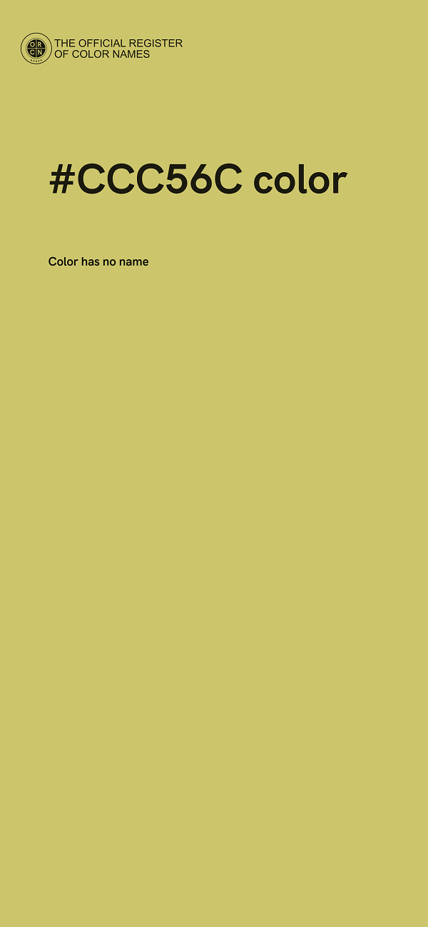 #CCC56C color image