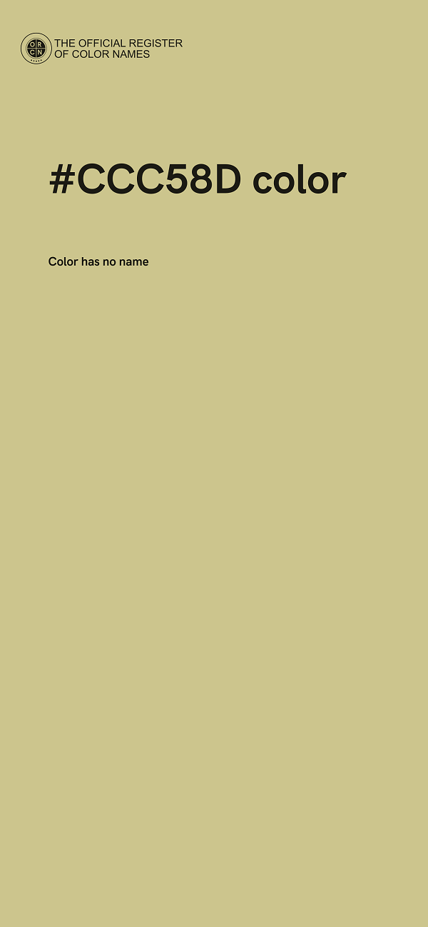 #CCC58D color image