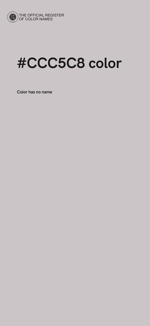 #CCC5C8 color image