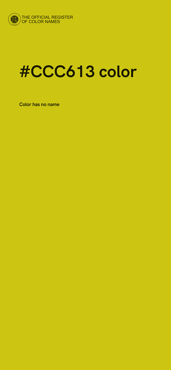 #CCC613 color image